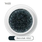 RITZY BLACK_CHALK HOLO superfine glitter